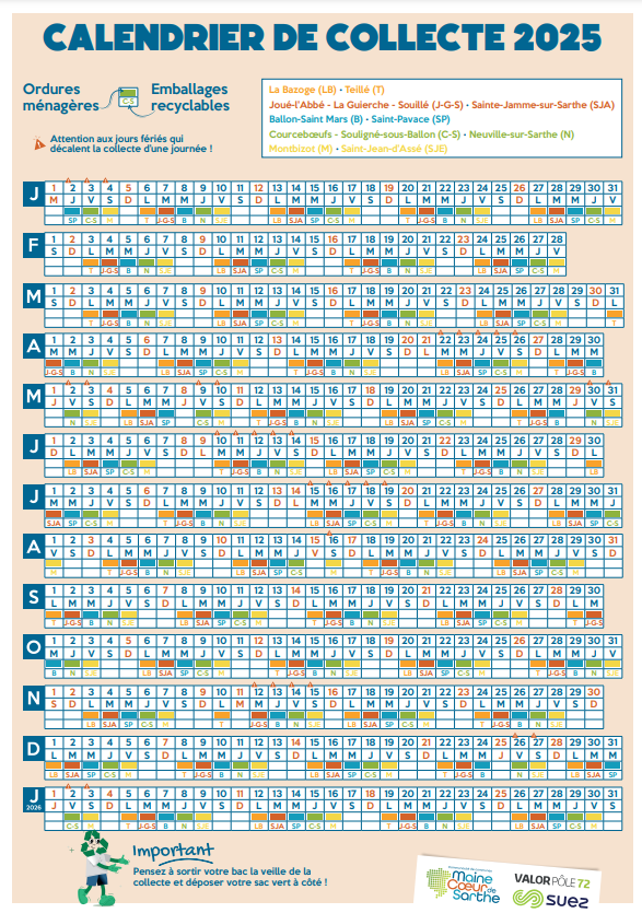 calendrier de collecte 2024