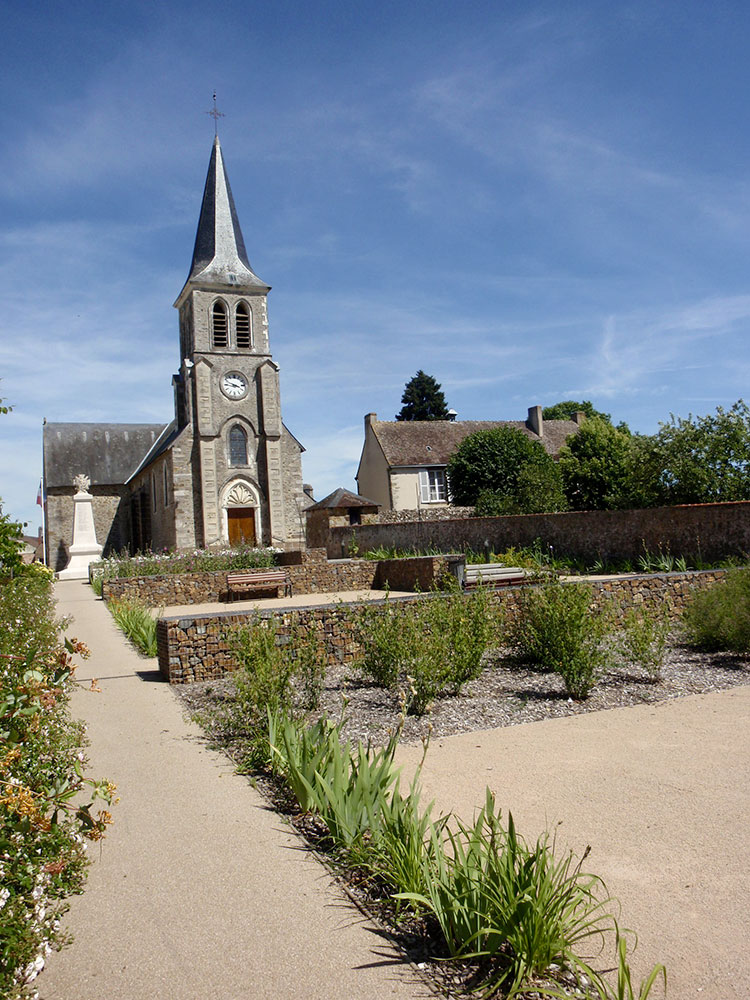 L'église et ses terrasses