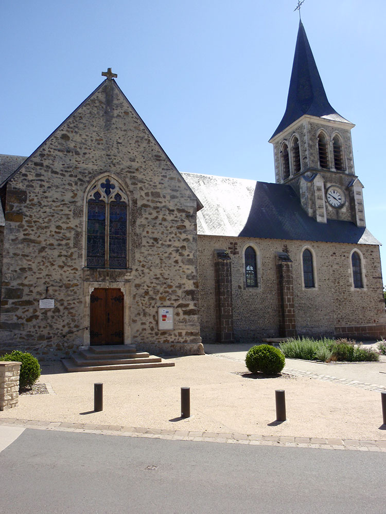 L'église et ses terrasses